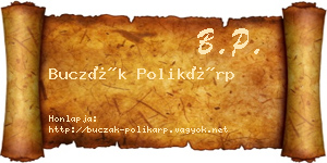 Buczák Polikárp névjegykártya